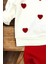 Kız Bebek/çocuk Love Kalp Nakışlı Omuzdan Çıtçıtlı Bebek Takımı 2li Alt Üst Mevsimlik Aylık 3-6-9-12 5