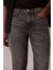 Erkek Slim Taper Hearst Dar Paça Jean Pantolon - Gri 5