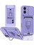 iPhone 16 Kılıf Zuma Kartvizitli Yüzüklü Silikon - Lila (K95) 1