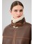 Helsinki Kadın Kahverengi Kısa Teddy Mont 25WGP5317FF 6