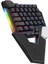 KB-277 Omnı Siyah Örgülü Type C Rgb 6 Farklı Aydınlatma Modu Q Mini Gaming Oyuncu Klavyesi 1
