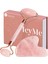 Baımeı Çift Taraflı Cilt Masaj Aleti Rose Quartz Roller & Gua Sha Set Kutusu ve Kesesi ile 3