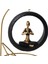 Modern Stil Askılı Sallanan Yoga Yapan Kadın Heykeli 18 cm Dekoratif Meditasyon Biblo Ev Ofis Süsü A 5