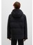 Su Itici Kapüşonlu Siyah Şişme Mont 0110675-71379 4