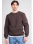Çetinkaya Mentality 3036 3 Ip Bisiklet Yaka Kahve Sweatshirt 2