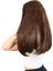 Fiber Sentetik Uzun Düz Peruk - Kahve Karamel 3