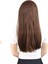 Fiber Sentetik Uzun Düz Peruk - Kahve Karamel 4
