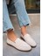 Desna Bej Süet Düz Taban Ayakkabı 3