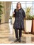 Patchwork Cupro Tunik : 38303 Siyah 2