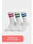 3'lü Pamuk Erkek Tenis Çorap Seti - Çizgili Desenli Tenis Çorap 1