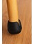 25 mm Pvc Sandalye Profil Ayak Pabucu Sessiz Yumuşak - Siyah (16 Adet) 4