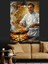 Aşçı Şef Yemek Hazırlarken Dekoratif Kanvas - Mdf Ahşap Tablo 5