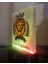 Kişiye Özel Isimli Aslan Dekoratif LED Lamba - Sarı Kırmızı Işıklı 3