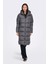 Kadın Onlmontana Kapüşonlu Uzun Şişme Mont 15226559 Gri 2