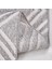 Muhana Geometrik Gri Polyester Pamuk Tabanlı Makine Halısı 3