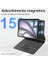 Air 13 M2 2024 Uyumlu Işıklı Magic Keybord Klavyelı Kılıfı 3
