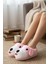 Panduf Hayvan Figürlü Peluş Tüylü Ev Ayakkabısı Yumuşak Taban Ev Botu 2