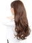 Kahküllü Uzun Dalgalı Fiber Sentetik Peruk - Kahve Karamel 4
