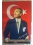 Bayrak Atatürk Baskılı Türk Bayrağı 70X105 cm Raşel Kumaş Dijital Baskı 3