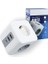 Akım Korumalı 3'lü Duvar Küp Priz, 2xusb - 1xtype-C (Tip C), Çocuk Korumalı, Dayanıklı Topraklı Üçlü Priz, 2500W 10A 2