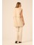 Bayan Pelüs Detay Deri Yelek Beige 31243 6
