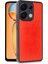 Xiaomi Redmi Note 13 Pro 4g Kılıf Aras Deri Kapak - Kırmızı (K95) 2