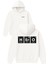 Hero Tasarım Baskılı Oversize Beyaz Kapüşonlu Sweatshirt 1