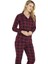 Kadın Mürdüm Pijama Takımı 9209-K 4