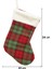 Yılbaşı Çorabı Kırmızı Yeşil Ekose Şömine Dekoru Hediyelik Çorap 34 cm 2
