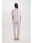 Fall In Love Aristocats Kısa Kollu Pijama Takımı B6186AX24SP 4