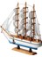 Dekoratif Ahşap El Yapımı Yelkenli Gemi Maketi Masaüstü Biblo Ev Ofis Hediyesi 40 Cm. Model F 4