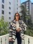Keyymod Kadın Önde Çift Yırtmaçlı Zebra Desen Oversize Blazer Ceket 4