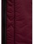 Su Itici Kapüşonlu Bordo Kapitone Ceket 1110499-90705 8