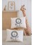 %100 Pamuk Isme Özel 2li Ekru Bebek Yastık Kılıfı 35X45 Cm-Aslan 1