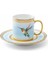 Stork Mavi Gold Renk Kuş Figürlü 6 Kişilik Porselen Kahve Fincan Takımı - 90 Ml. 4