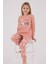 Kız Çocuk Pembe Pijama Takımı 1
