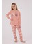 Kız Çocuk Pembe Pijama Takımı 2
