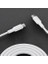 60W USB Type-C To Type-C Silikon Hızlı Şarj ve Data Kablosu Beyaz 2 Metre 4