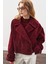 Süet Trenç Ceket Bordo 4