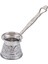 No 4 Zamak Döküm Gümüş Renk Cezve 1
