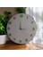 Fosforlu 3D Kabartma Rakam Karanlıkta Parlayan Bombeli Cam Beyaz Duvar Saati 30 cm 2