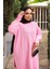 Pembe Bisiklet Yaka Soğuk İplik Triko Tunik 2