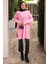 Pembe Bisiklet Yaka Soğuk İplik Triko Tunik 3