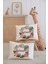 %100 Pamuk Isme Özel 2li Ekru Bebek Yastık Kılıfı 35X45 Cm-Çiçek Çemberi 1