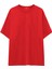 Basic Oversized Fit Tişört - Kırmızı 1