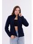 Kadın Slim Fit Tam Fermuarlı Polar Ceket 8