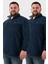 Regular Fit Anti-Pilling Büyük Beden Dik Yaka Kışlık Şardonlu 2'li Paket Polar Erkek POLAR 5906001BS2 1