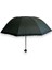 Siyah Fırfırlı Manuel Kısa Boy Şemsiye 1