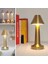 Çatı Model Gold Renk Şarjlı Dokunmatik 3 Renkli LED Masa Lambası (5324) 3