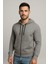 Erkek Fermuarlı Kapüşonlu SWEATSHIRT-W1084 2